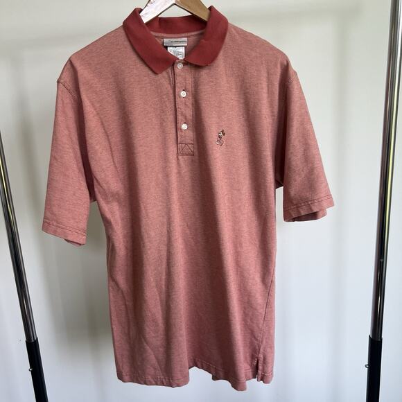 Vintage Mickey Mouse Walt Disney World Golf Polo Men Large Short‎ Sleeve Shirt - Picture 1 of 8